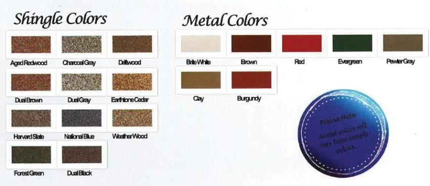 Shed Shingle Colors Maryland